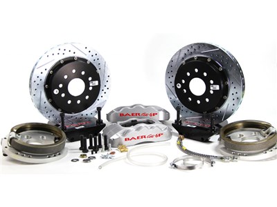 Baer 4142042S 13" Pro+ Brake Kit Rear Silver, Dana 60 8-3/4"