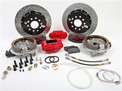 Baer 4142058R 13" SS4+ Rear Brake Kit Red, 1970 GM E-Body