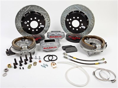 Baer 4142058S 13" SS4+ Rear Brake Kit Silver, 1970 GM E-Body