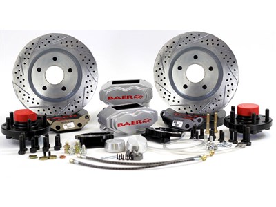 Baer 4261447S 13" SS4 Brake Kit Front Silver, 1968-1969 Mustang