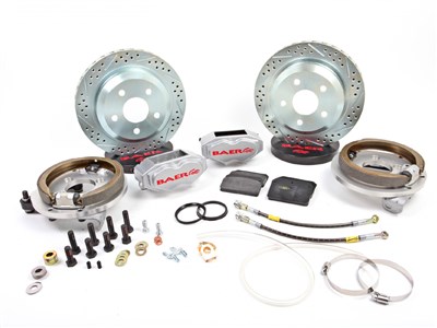 Baer 4302308S 12" SS4 Brake Kit Rear Silver, 1964-1977 GM A-Body