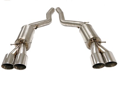 BBE FBMW-1120 Cat-Back Exhaust 3-1/2" Quad Round Tips for 2006-2009 BMW M6 E-63 Coupe/Convertible