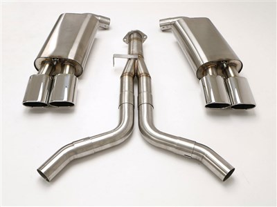 BBE FCOR-0071 2.5" Cat-Back Exhaust (2-Bolt flange) 4-1/2" Quad Oval Tips for 1986-1991 Corvette C4