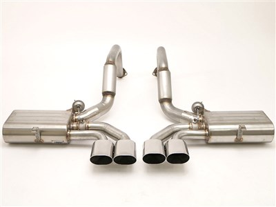 BBE FCOR-0155 Fusion Axle Back 4-1/2" Quad-Rolled Oval Tips for 1997-2004 Corvette C5 & Z06