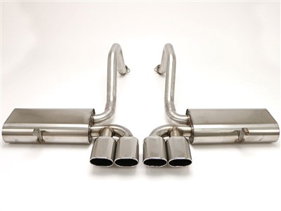 BBE FCOR-0200 Route 66 Axle Back 4-1/2" Quad-Rolled Oval Tips for 1997-2004 Corvette C5 & Z06