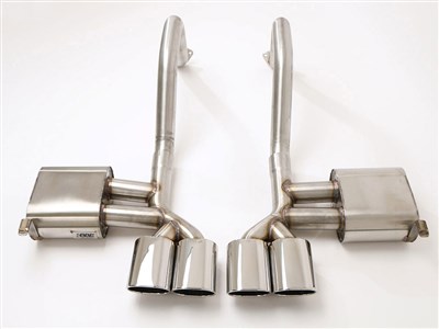 BBE FCOR-0205 PRT Axle Back 4-1/2" Quad-Rolled Oval Tips for 1997-2004 Chevrolet Corvette C5 & Z06