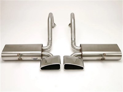 BBE FCOR-0235 Route 66 Axle Back SpeedWay Tips for 1997-2004 Chevrolet Corvette C5 & Z06