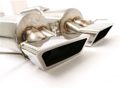 BBE FCOR-0725 Fusion Exhaust System (ALL ValveS) Polished Speedway Tips for 2020-up Corvette C8