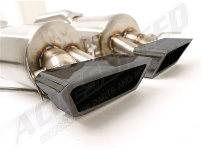 BBE FCOR-0736 Bullet/PRT Exhaust System (NO AFM Valve) Black Speedway Tips for 2020-up Corvette C8