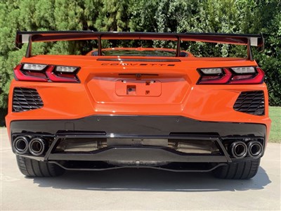 BBE FCOR-0750 Fusion Exhaust System 4-1/2" Round Carbon Fiber Tips for 2020-up Corvette C8