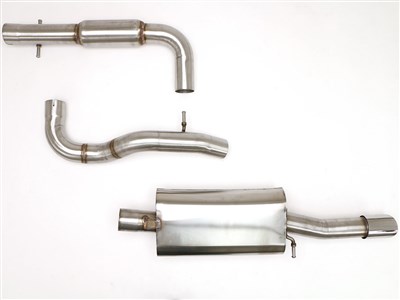 BBE FPIM-0220 3" Cat-Back Exhaust 3-1/2" Single Round Double-Wall Tip for 2003-2005 VW MK4 Jetta GLI