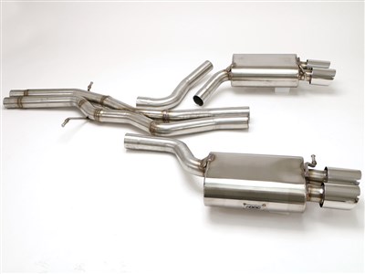 BBE FPIM-0547 Sport Cat-Back Exhaust 3-1/2" Quad Round Tips for 2010-2016 Audi S4 Quattro B8