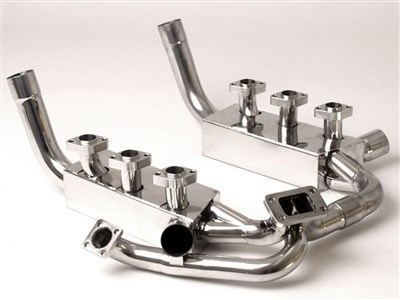 BBE FPOR-0150 1-5/8" Headers with Heat Exchangers for 1996-1997 Porsche 993 / 911