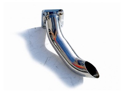 BBE FPOR-0292 Wastegate Pipe Left-Exit 4.5" Single Rolled Oval Tip for 1991-1994 Porsche 964 Turbo