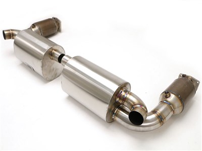 BBE FPOR-0880 Rear Exhaust Uses OE Tips for 2007-2009 Porsche 997 / 911 Twin-Turbo 3.6L