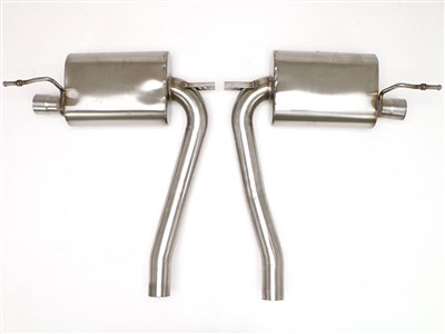 BBE FPOR-0926 Rear Exhaust Uses OE Tips for 2003-2006 Porsche Cayenne Twin-Turbo