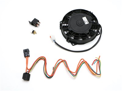 BBE FPOR-9600 Fan w/Thermostat & Switch Kit Fits BBE Fender cooler only for 1965-2016 Porsche 911