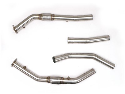 BBE FTRU-0445 Front Section Mid-Pipes to OEM w/Cats for 2004-2007 Ram SRT-10