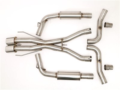 BBE FVIP-0122 Cat-Back Exhaust 4-1/2" Twin Oval Tips for 1996-2002 Dodge Viper GTS