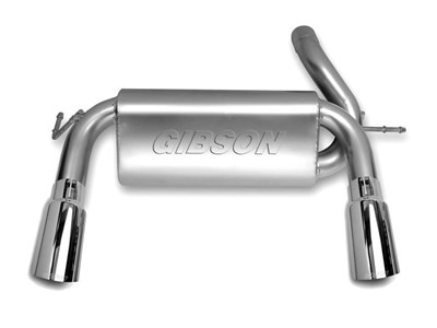 Gibson 17303 Split Rear Exit Aluminized Catback Exhaust for 2007-2018 Wrangler JK 3.6L-3.8L