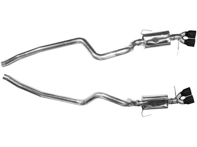 Kooks 11434210 3" Cat-Back Exhaust with Quad Black Tips for 2013-2014 Mustang Shelby GT500