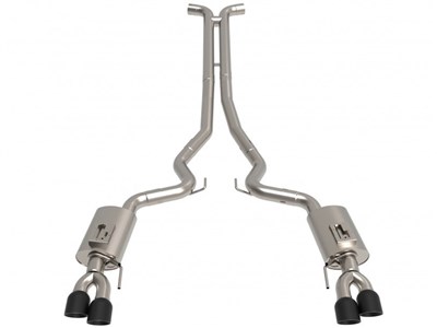 Kooks 11515460 3" Competition-Only Exhaust With H-Pipe & Black Tips for 2018-2023 Mustang 5.0