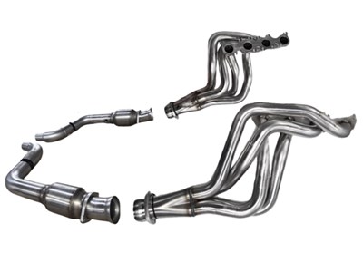 Kooks 1151H442 Long Tube 1-7/8" Headers & HO GREEN Catted Connect Pipes for 2015-2024 Mustang 5.0