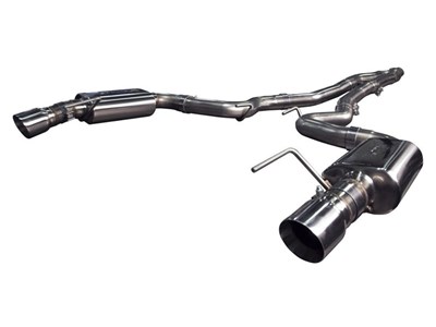 Kooks 11534100 3" x 2-1/2" Comp Connection-Back Exhaust with Polished Tips for 2015-2023 Mustang EB