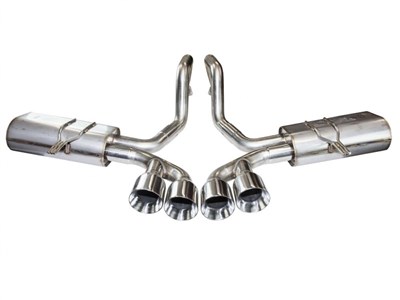 Kooks 21506300 3" Axle-Back Exhaust with Polished Quad Tips for 1997-2004 Chevrolet Corvette C5