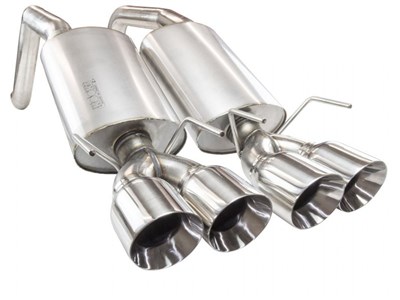 Kooks 21606700 3" Axle-Back Exhaust with Polished Tips for 2006-2013 Chevrolet Corvette C6 Z06 ZR1