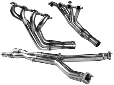 Kooks 2160H231 Long Tube 1-3/4" Headers & GREEN Catted Connect Pipes 2005-2008 Corvette C6