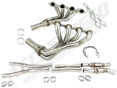 Kooks 2161H431 Stainless 1-7/8" Long Tube Headers with GREEN Cats for 2006-2013 Corvette Z06 ZR1