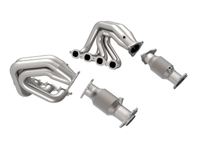 Kooks 2180H640 Long Tube 2" Headers & HO GREEN Catted Connect Pipes for 2020-up Corvette C8 6.2