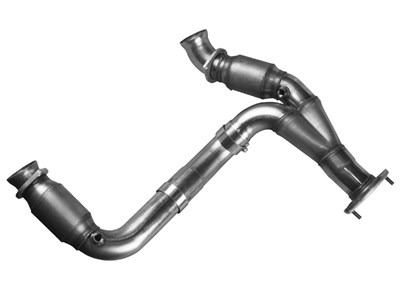 Kooks 22403300 Stainless 3" x 2-3/4" GREEN Catted Y-Pipe for 1993-1997 Camaro & Firebird V8