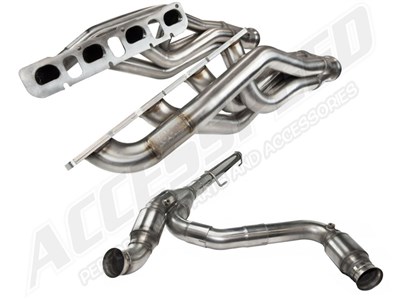 Kooks 2240H231 Long Tube 1-3/4" Emission Headers & GREEN Catted Y-Pipe for 1993-1997 Camaro Firebird