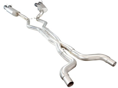 Kooks 22504280 2.5" x 3" Cat-Back Exhaust with Black Tips for 2010-2015 Chevrolet Camaro SS ZL1