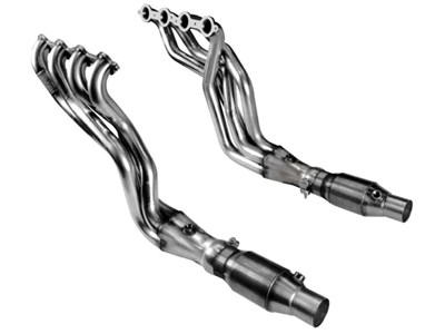 Kooks 2250H330 Long Tube Stepped Headers & GREEN Catted Connect Pipes for 2010-2015 Camaro SS ZL1