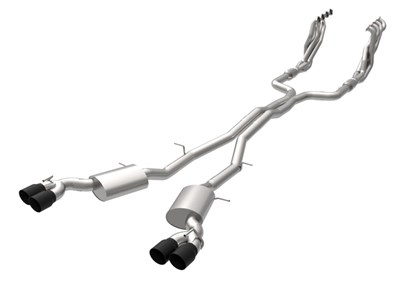 Kooks 2312F431 1-7/8" Headers & GREEN Catted Exhaust with Black Tips for 2016-2020 Cadillac CTS-V