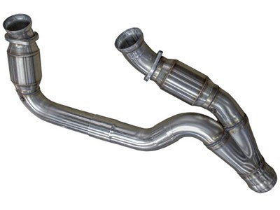 Kooks 28533300 Stainless 3" GREEN Catted Y-Pipe for 2007-2008 GM 1500 Truck & SUV 4.8 5.3 6.0