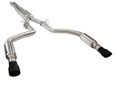 Kooks 31524210 3" Cat-Back Exhaust with Black Tips for 2015-2023 Dodge Charger 6.4 SRT Hemi