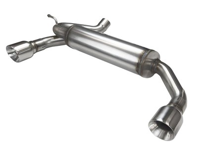 Kooks 37006100 2-1/2" Axle-Back Exhaust with Polished Tips for 2007-2018 Jeep Wrangler JK