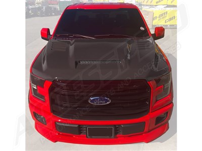 RK Sport 19016050 Full Carbon Fiber Ram Air Hood V1 fits 2015-2020 Ford F-150