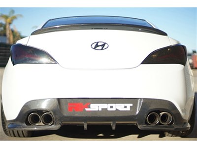 RK Sport 49012004 Carbon Fiber Diffuser fits 2010-2016 Hyundai Genesis Coupe