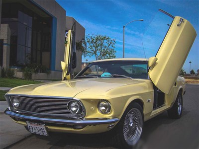 Vertical Doors VDCFM6970 Lambo Vertical Door Kit for 1969-1970 Ford Mustang