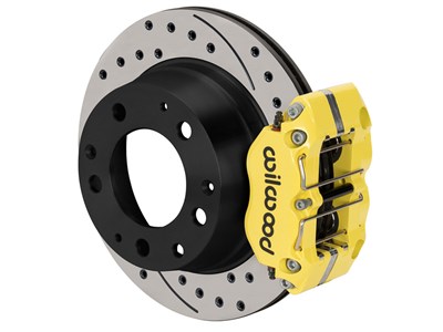 Wilwood 140-16682-DY NDPR 11.42" Rear Big Brake Kit With Lines, Drilled, Yellow, 1984-1989 Porsche 9