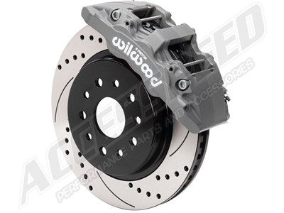 Wilwood 140-17511-DC Front 13.31" AERO6-DM Big Brake Kit, Gray, Drilled, for 2015-2021 Toyota Tacoma