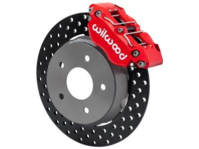 Wilwood 140-17568-DR Front Big Brake Kit, Red, Drilled, 2022-up Polaris RZR Turbo & Pro R 5-Lug