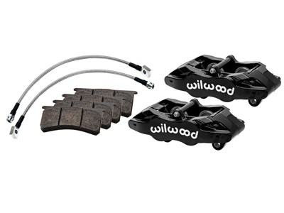 Wilwood 140-17665-BK SLC56 Front Caliper Kit with Lines, Black, 1997-2004 Corvette C5