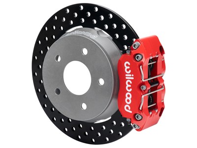 Wilwood 140-17735-DR Rear Big Brake Kit, Red, Drilled, 2022-up Polaris RZR Turbo & Pro R 5-Lug