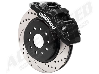 Wilwood 140-17760-D AERO6-DM Front 13.38" Big Brake Kit Black Drilled for 2013-2018 Ram 1500